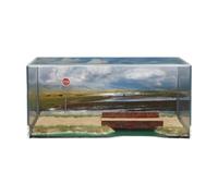 JISADER 1/64 Model Car Scene with Storage Box for Tiny Figure Diecast Car Ornament