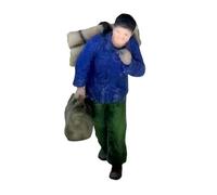 JISADER 1/64 Scale Diorama Figure, Street Scene, People, Model, Miniature Figure, Man Design, Resin for DIY Projects, Style B