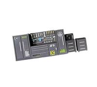 JISADER 1/64 Scale Garage Workbench, Mini Sturdy, Lightweight And Creative Hand-painted Tool Cabinet Model, By The, Random pattern