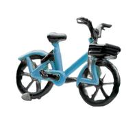 JISADER 1/64 Scale Miniature Scenes Dioramas DIY Projects Trains Architectural Scenery Tiny Model, Bike Blue