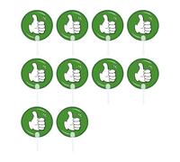 JISADER 10 Pieces Voting Paddles Classroom Voting Paddles Quick Response Boards Hand Holding Cards Event Supply Waterproof Reusable PP Material Suitable for, Agree or Disagree