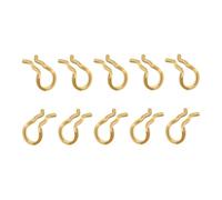 JISADER 10x Retaining Spring Clips Bicycle Disc Brakes, Pad Axle Bolts Pins Portable Lightweight Fixing Snap Spring Clips, Gold