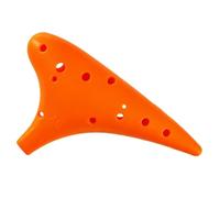 JISADER 12 Hole Alto Ocarina Resin Instrument for Beginners, Hole for Learners, Ergonomic Design Ocarina, Gift, Education Wind Instrument, Orange