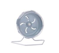JISADER 12cm Hamster Wheel and Nocturnal, Quiet Hamster Exercise Wheel with Stand for Dwarf Hamsters, Sphere-Bearing Smooth Surface, misty Blue