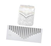 JISADER 17 Key Thumb Piano with Cleaning Cloth And Stickers for Beginners, A