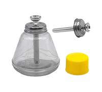 JISADER 180 Ml Push-down Pump Dispenser, Refillable Empty Glass Bottle, Leak for Nail Polish
