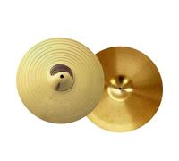 JISADER 2 Pieces Crash Cymbal Professional Parts Music Instrument Hi Hat Cymbals Drum Cymbals