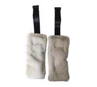 JISADER 2 Pieces Pilates Straps Fitness Straps Exercise Accessories Soft Straps Adjustable Nylon Comfortable Material Suitable for Pilates, Light Gray