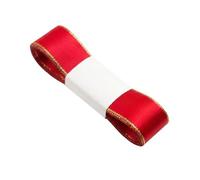JISADER 22 mm x 5 m Satin Ribbon Decorative Easter Gift Wrapping Ribbon Elegant for Cake Decoration, Flower Arrangement, Wedding, Party Decor, DIY Crafts, Birthday, Christmas, Red