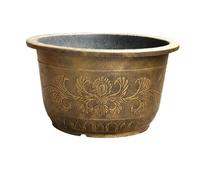 JISADER 25 cm Plant Pot Indoor Outdoor Planter 4.5 L, Stylish Flower Pot For Houseplants, Garden Decorative Tree Container for Busy Homes and Beginners, with Drainage Holes