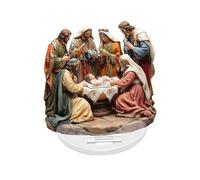 JISADER 2D Acrylic Christmas Nativity Scene Depicting The Nativity of Jesus, Ideal for The Holidays.