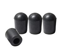 JISADER 2x 2 Pc Black Upright Double Bass Endpin Rubber Tip Musical Instrument Parts