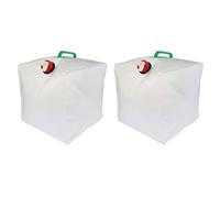 JISADER 2x Collapsible Water Storage Tank Container for Hiking Backpacking Camping