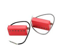 JISADER 2x Neck Bridge Pickup Humbucker Guitar Pickup Musical Instruments Guitar Alnico 5 Guitar Parts High Output Double Coil Pickup, red GMB228
