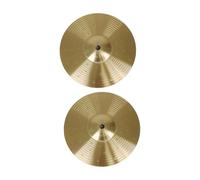 JISADER 2x Practical Drum Cymbals Cymbal Replacement, Professional Traditional Percussion Instrument Accessories Cymbal Alloy, Diameter 20cm