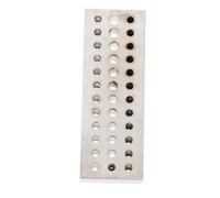 JISADER 36Holes Steel Plate Carving Block Compact Repairing Accessory Rectangle Practical Lightweight Metal Hole Punching Board