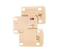 JISADER 3x Guitar Neck Plate Gasket Accs Replace Wooden Cushion Shim Durable Pad Protective Guitar Neck Shim for Electric Guitar Guitarist Bass
