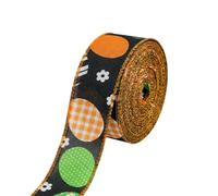 JISADER 4.57M Easter Decorative Ribbon Festive Design Easter Hare and Carrot Ribbon DIY Crafts Material Trim for Crafters, Home Decor Enthusiasts, Wreath Making, Style 6