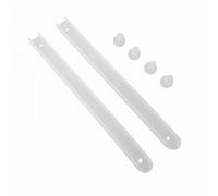 JISADER 4 Pack Rail Set Drawer Runner Track Guide Glider Hardware with Mounting Screws Smooth Metal Frame Suitable for Cabinet, 2 Pcs