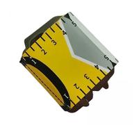 JISADER 4 Pieces Compact Fish Ruler Measurement Tape Waterproof PVC Construction with Metal Buckle Roll Up Storage Precision Scale for Kayak Canoe Boat, 6 Pcs