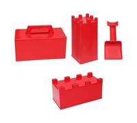 JISADER 4Pcs Sand Castle Model Snow Brick Building Maker Sandcastle Building Kit Ski