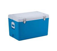 JISADER 55L Commercial Box Insulated Cool Box for Delivery & Catering, Portable Ice Box with 16 Ice Packs, azure