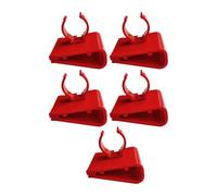 JISADER 5pcs Aquarium Hose Clamps, Pipe Fixing Brackets, Red Fixed Clips, Aquarium Hose Holders, STYLE A