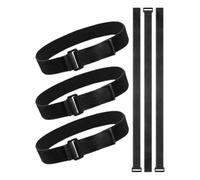 JISADER 6 Pack Black Patio Umbrella Storage Straps for Tarps, Covers, Poles, Accessories, 1 X 23.6 Inch Tie Down Strap