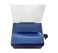 JISADER Acrylic Donation Box, Suggestion Box, Raffle Ticket Box, Lockable for Store, Community Events, Desk, Dark Blue