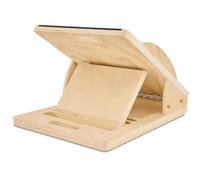 JISADER Adjustable Wooden Slant Board for Calf Stretch and Squat Wedge, 6 Incline Angles 0-45°