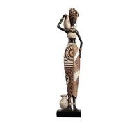 JISADER African, Figurine, Resin Collectible Sculpture, Human Figurine for Hotel, Living Room, Farmhouse, Multi, 7.5cmx4.5cmx32.5cm