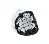 JISADER Arts Headgear Cage Helmet Impact Absorbing Padding Breathable Structure Reliable Closure Suitable for Karate Taekwondo Kendo Fencing Practice, White, Xs