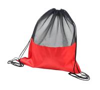 JISADER Basketball Shoulder Bag, Drawstring Backpack, Drawstring Bag, Oxford for Travel, Red