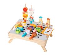 JISADER BBQ Toys Model Toy Pretend Play Playset for Cultivate Storage Habits Kids Exercise Hand Movements