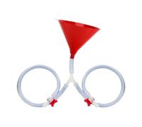 JISADER Beer Funnel with Valve, Drink Funnel Compared to Carnivals Holiday Festivals, Double Tube