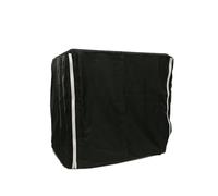 JISADER Bird Cage Cover and Dust Guard, Polyester Cage Water-resistant Cover with Zipper, Light-Blocking Bird Cage Dust Cover for Parrot Parakeet, Black, Black, L (fits Dayang 6001), 62 * 43 * 56cm