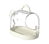JISADER Bird Cage Multipurpose Parrot Outing Cage Bird Carrier for Parrotlets Cockatiels, White