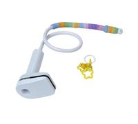 JISADER Bird Stand, Leg Sharpening Toy, Parrot Table Stand, Canary Training, White