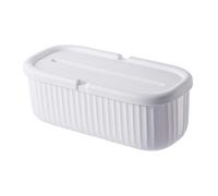 JISADER Cable Management Box, Storage Box for Electrical Cables, Cable Organization, Practical Organizer Box, Cable Hiding Place for The Table Top in The, White