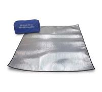 JISADER Camping Sleeping Mat, Aluminum Foil Foam Roll Mat for 1-2 People, Lightweight Beach Picnic Mat, 200x200cm x 2mm