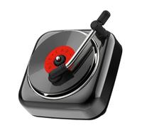 JISADER Car Diffuser Record Player Shape,in Retro Style,Car Air Outlet Diffuser Vent Clip, Black