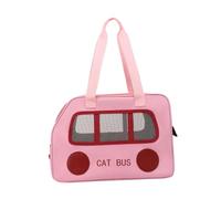 JISADER Cat Carrier -bag Kitten Travel Bag House Bag Handbag for Outside Little Dog Fishing, Pink