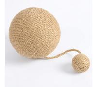 JISADER Cat Hammock Wooden Cat Bed and Elevated Swing, Freestanding for s, Curved Resting Area and Comfortable Indoor, Jute Rope Ball Toy