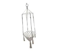 JISADER Cat Macrame Hammock Hanging Cat Bed Cat Toy Home Decor for Playing Sleeping Basking, Diameter 40CM