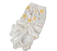 JISADER Cat Recovery Suit and Spay Surgery Suit with Ties, Anti-Licking Pet Suit for Professional Recovery, Sleeveless Casual Clothing, Yellow Flower