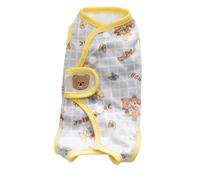 JISADER Cat Recovery Suit for Spay and Neuter Recovery Suit Cat, Snap Button Post-Surgery Recovery Suit, Sleeveless No-Legs Anti-Lick Cat Suit Design, M (weight 5-8 catties)