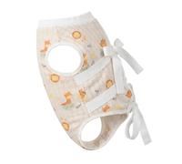 JISADER Cat Recovery Suit with Elizabethan Post Surgery Cat Clothes, Snap Button Cat Spay Surgery Suit and Neuter Surgery Suit, Anti-Lick, Giraffe Suit + Elizabethan