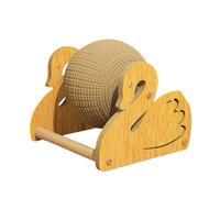 JISADER Cat Scratch Ball with Supportive Base for Claw Maintenance And Play, Swan Shape