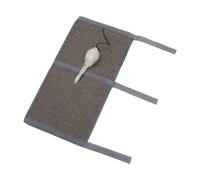 JISADER Cat Scratcher Mat Floor Cat Scratching Pad Cotton Rope Mouse Toy Cat Scratch Pad for Indoor Cats for Pole Relaxing Playing, 25x65cm