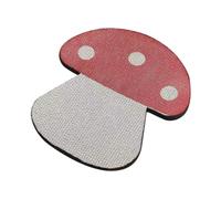 JISADER Cat Scratching Pad, Cardboard Scratching Pad, Red Mushroom, Corrugated Cardboard for Small, Medium And Large Cats